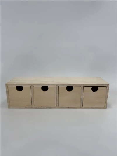 Ceithre Drawers Bosca adhmaid