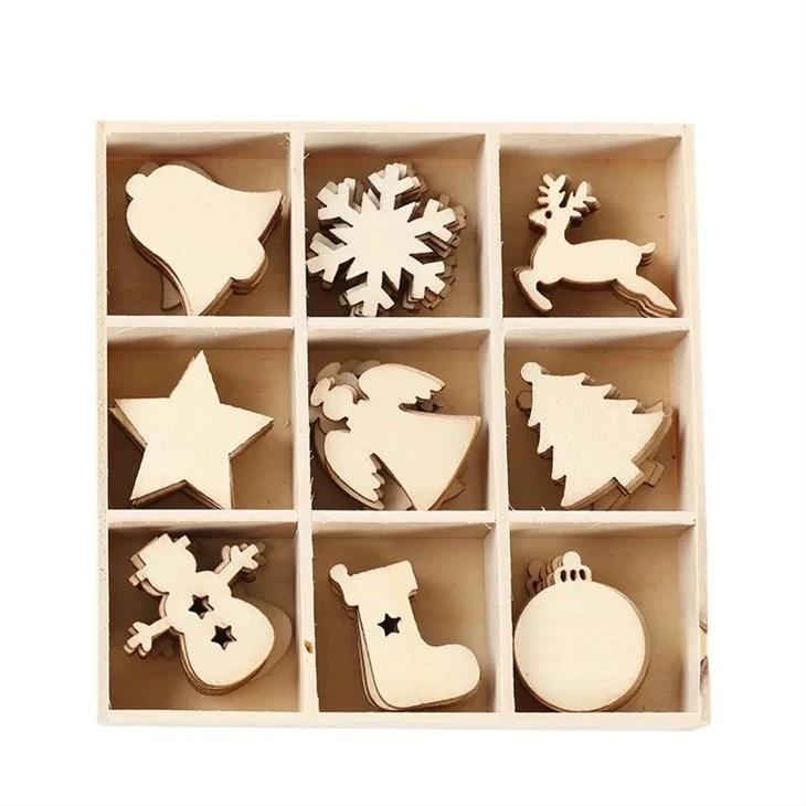Wooden Creative Christmas Tree Pendant