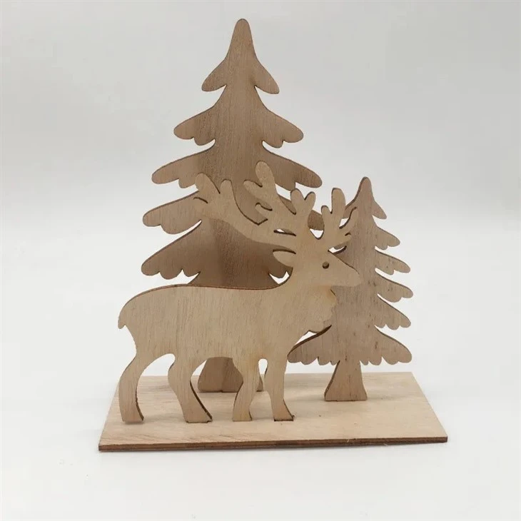 Wooden Domestic Christmas Decor